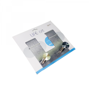 Colgador para puerta x 2 botón metálico.